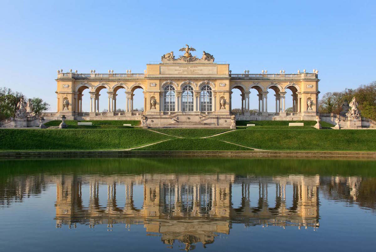 Gloriette in Wien am Tag